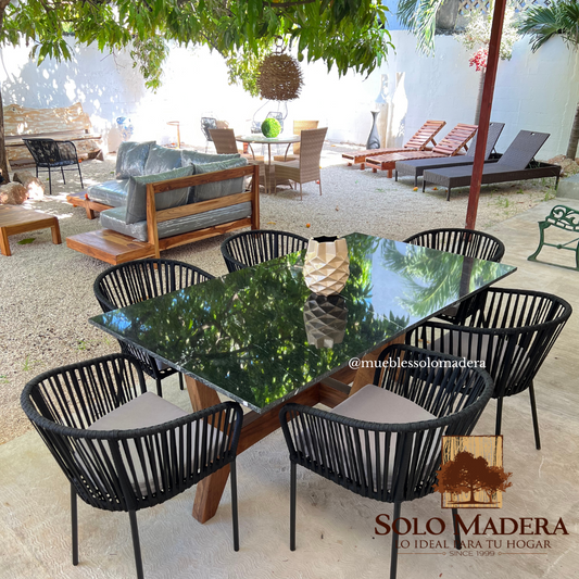 Comedor Granito Base parota