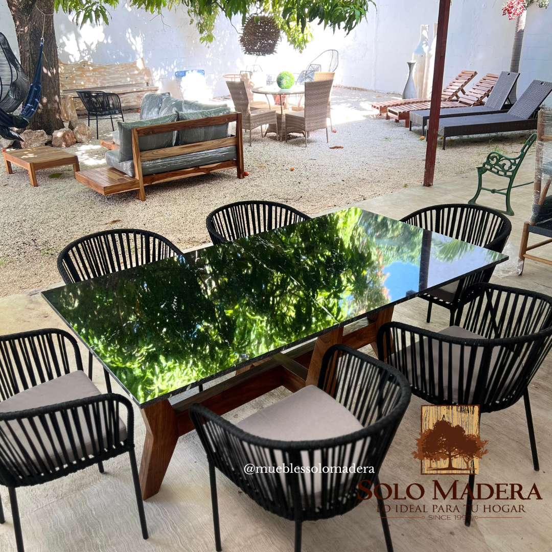 Comedor Granito Base parota