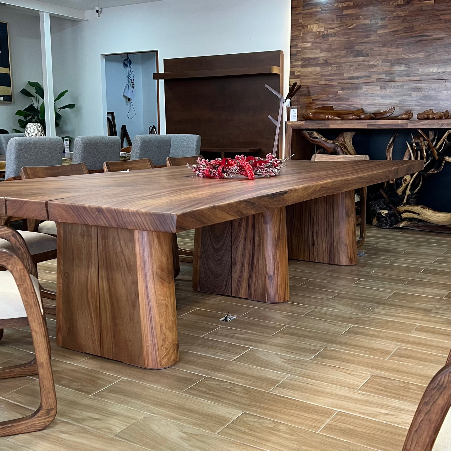 Comedor Planchón Parota Y Alamo 10 sillas