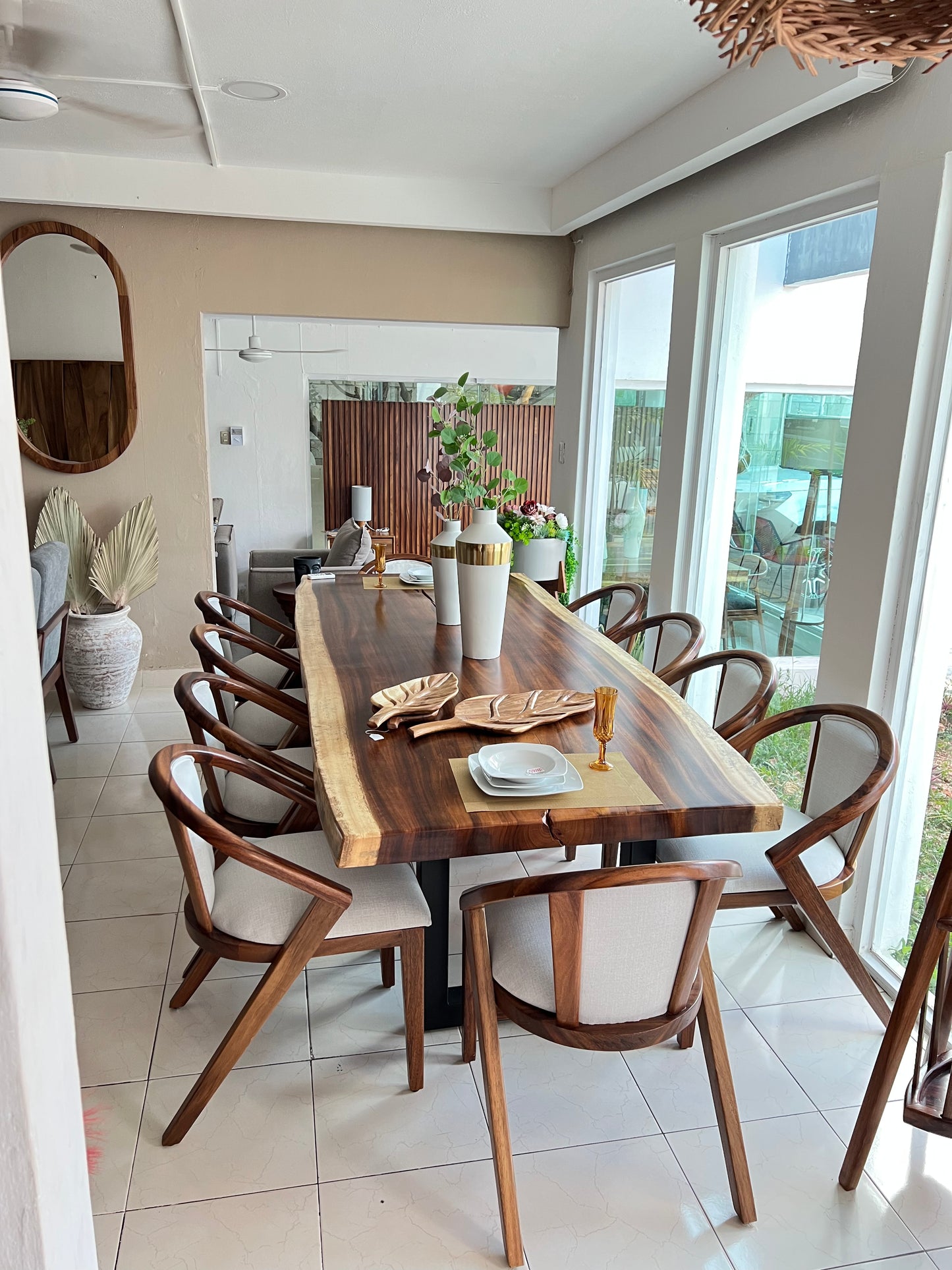 Comedor Planchón de parota 10sillas