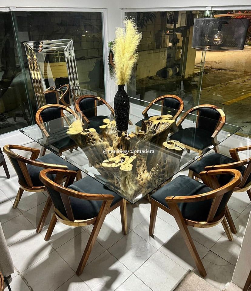 Comedor Raiz de cactus 8piezas